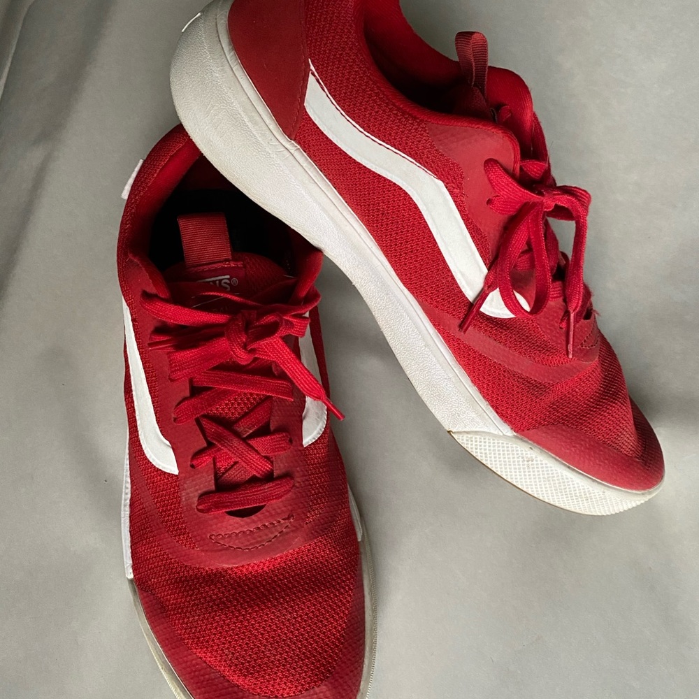 Red Vans UltraRange shoes